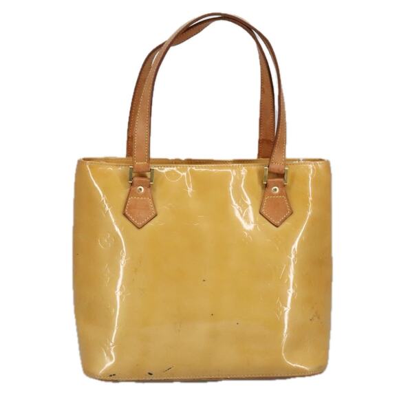 LOUIS VUITTON Monogram Vernis Houston Hand Bag Beige M91004 - Picture 2 of 13